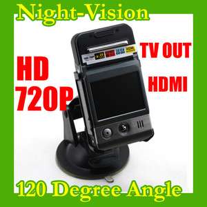 HD 720p Vehicle Car Camera DVR Dashboard Recorder H1  
