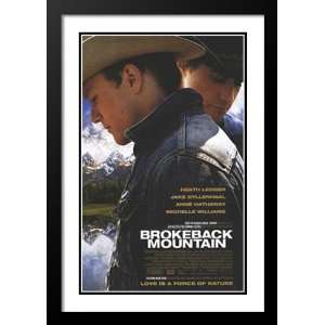  Brokeback Mountain Framed and Double Matted 20x26 Movie 