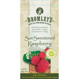 Bromleys Tea ~ Sun Sweetened Raspberry ~ 3 Box Case  