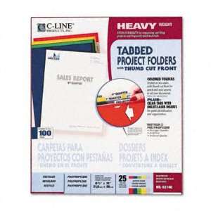     Heavyweight Recycled Poly Tabbed Project Folders