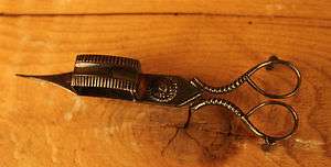 Antique Victorian Candle Snuffer Wick Cutter  
