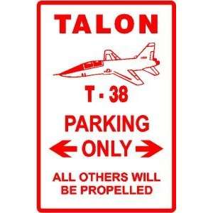  T 38 TALON PARKING jet trainer military sign