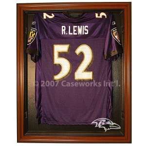   Ravens Cabinet Style Jersey Display Case   Brown