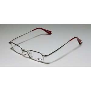 NEW & ORIGINAL   ALAIN MIKLI 144 SILVER/RED BRAND NAME OPHTHALMIC RX 