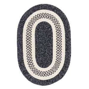 Colonial Mills Monroe Indoor/Outdoor Braided Area Rug   Charcoal, 4 x 