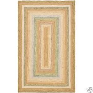 Reversible Tan Country Living Braided Area Rug 8 x 10  