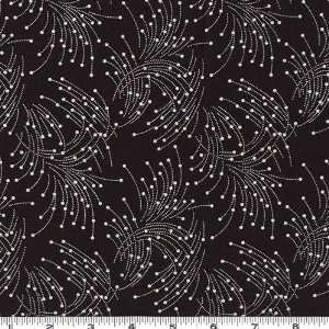   Wide Zoomin Fireworks Black Fabric By The Yard Arts, Crafts & Sewing