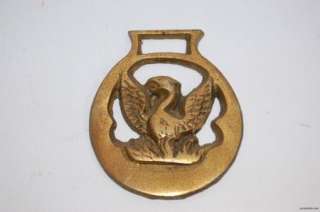 Vintage Horse Brass   Pheonix Raising from Flames  