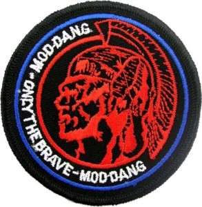 ONLY THE BRAVE MOD DANG PUNK & ROCK EMBROIDERED PATCH  