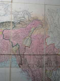 1883 (1901) Survey of India Large folding Map of India  