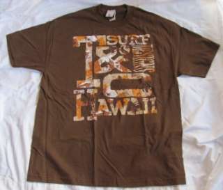 Surf Designs T shirt Brown X Large  