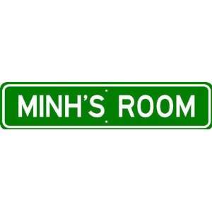  MINH ROOM SIGN   Personalized Gift Boy or Girl, Aluminum 