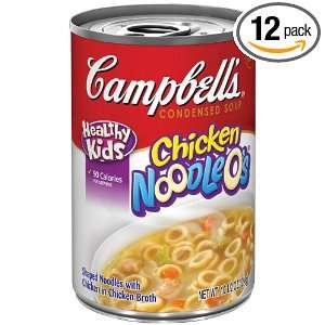 Campbells Noodle Os Soup, Chicken, 10.5 Ounce (Pack of 12)  