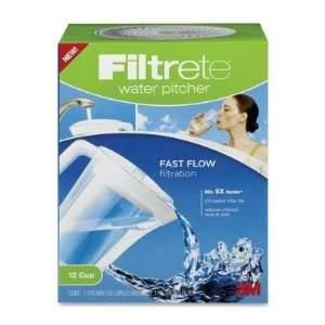  Water Pitcher, Filtering, Holds 12 Cups, Clear Office 