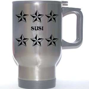  Personal Name Gift   SUSI Stainless Steel Mug (black 