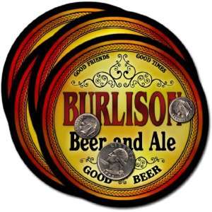  Burlison , TN Beer & Ale Coasters   4pk 