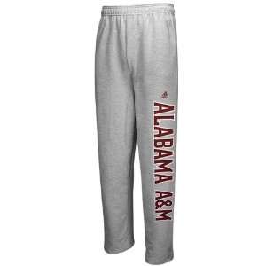 com NCAA adidas Alabama A&M Bulldogs Ash Word Plus Fleece Sweatpants 