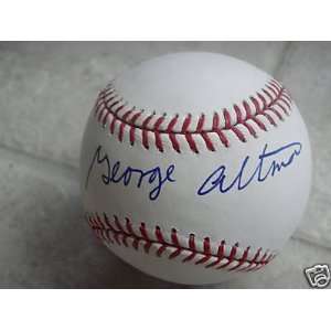  George Altman Autographed Baseball   Official Ml Coa 