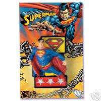 SUPERMAN Super Man Birthday Party Cake Topper Candle  