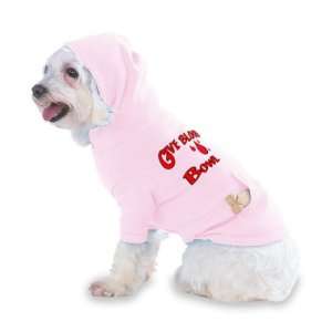 Give Blood Bowl Hooded (Hoody) T Shirt with pocket for your Dog or Cat 