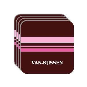  Personal Name Gift   VAN BUSSEN Set of 4 Mini Mousepad 