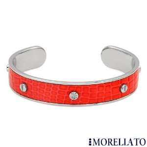 MORELLATO Leather 0.01 CTW Accent Diamond Ladies Bracelet. Length 7 in 