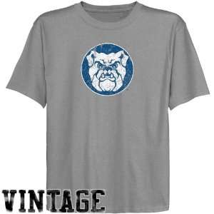 NCAA Butler Bulldogs Youth Ash Distressed Logo Vintage T shirt