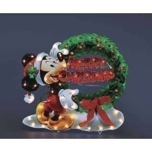  30 Disney Mickey Mouse with Merry Christmas Wreath 