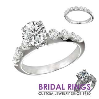 60 CT Round Diamond Bridal Ring Set 14K Gold  