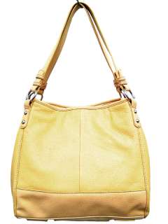   Moclass Leather 104165 100% Leather Handbag   Color Sunlight  