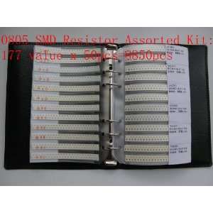 com 0805 SMD resistor assorted folder 177 value x 50pcs chip resistor 