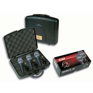  Wharfedale DM3.0 Super Cardioid Dynamic Microphones (3 