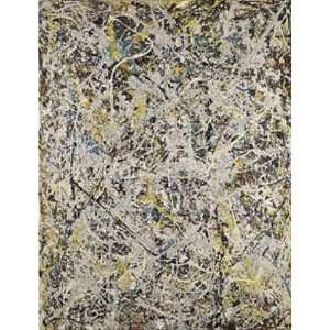  Jackson Pollock 23W by 30H  Number 9, 1949 CANVAS Edge #6 1 1 