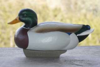 Ducks Unlimited Jett Brunet 2000 Miniature Mallard Duck Decoy Resin 