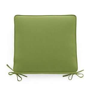  Double piped Chair Cushion in Sunbrella Green   17W x 17 
