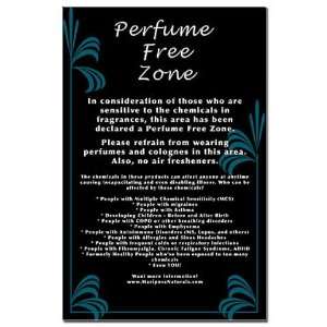  Perfume Free Zone Poster Health Mini Poster Print by  