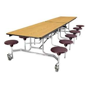  Mobile Cafeteria Stool Table with MDF Core 30 W x 8 L 
