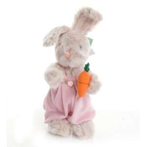  Rabbit called Boomer pale brown with pink dungarees fully 
