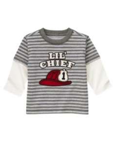 Gymboree NWT 2010 Fire Truck Chief Lil Chief Shirt 6 12  