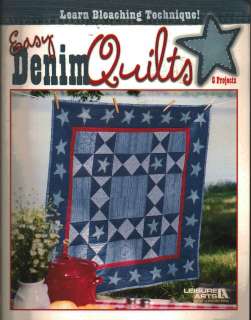 Easy Denim Quilts Vintage Style Rag & 5 More Projects Quilting Pattern 