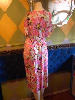   Floral Print Wrap Dress, Stretchy, Fashion Bug, 2X, Plus Sized  