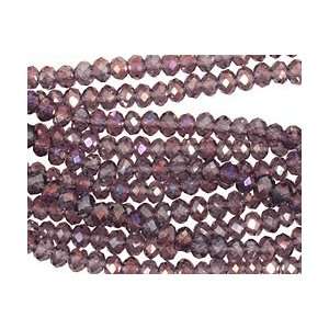 Sugar Plum AB Crystal Faceted Rondelle 4mm Beads