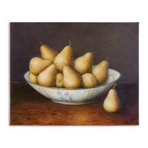  Uttermost Pears In Bowl Still Life Wall Art Kitchen 