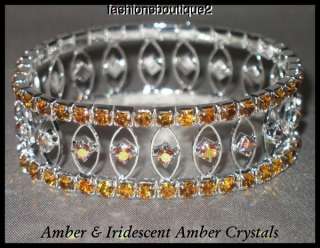 NEW STRETCH BRACELET RADIANT CRYSTALS LOTs of STYLES & COLORS FAST 