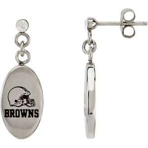 Elegant and Stylish Pair of 27.60 MM X 10.00 MM Cleveland Browns Logo 