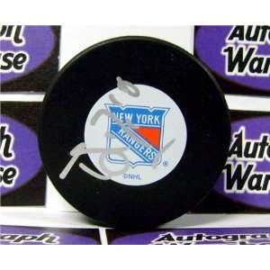  Brian Noonan Autographed/Hand Signed Hockey Puck (New York 