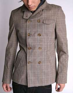 NWT $148 D COLLECTION Brown Plaid State Jacket sz XL  