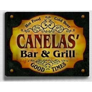  Canelass Bar & Grill 14 x 11 Collectible Stretched 