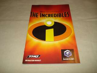   The Incredibles Manual Nintendo GameCube MANUAL ONLY Booklet  