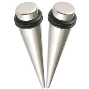 00 gauge 10mm   316L Surgical Stainless Steel Ear stretched Stretching 